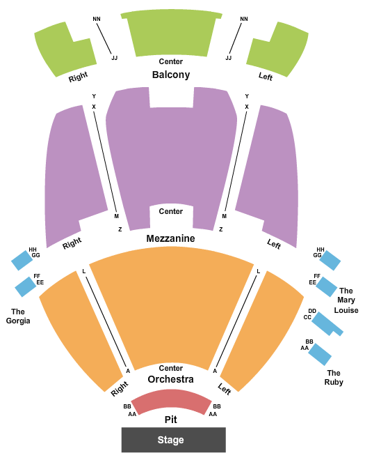 Sharon L. Morse Performing Arts Center Beetlejuice Seating Chart
